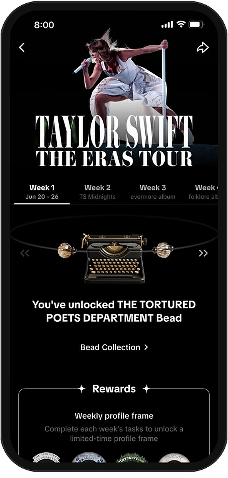Tour Campaign — The Eras Tour bead collection