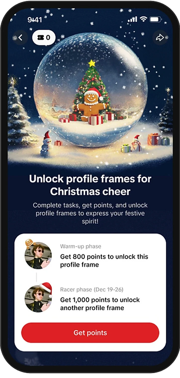 Seasonal Campaign — Christmas profile frames