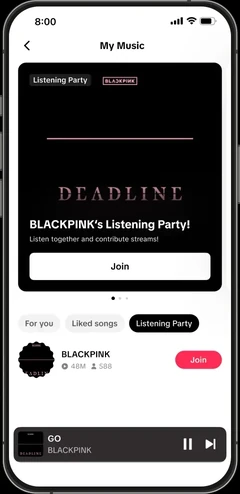 BLACKPINK listening party