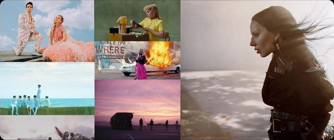 Ideal music videos — a collage of reference MV stills